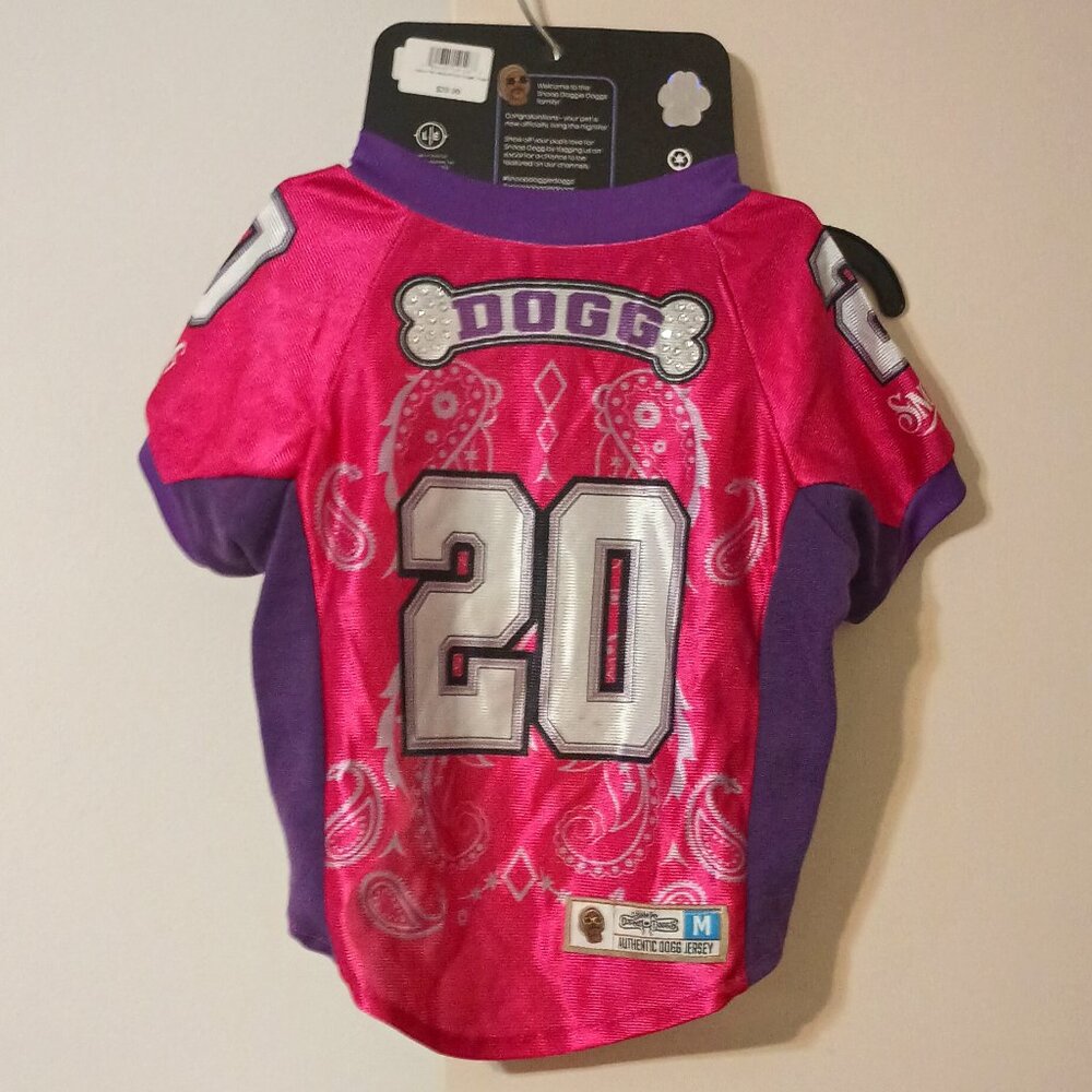 NWT~Snoop Doggie Doggs' Deluxe Female Med. Pet Jersey w/ Bling, Pink "Boss Lady"